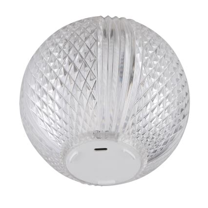 Globo - LED pritemdomas, liečiamas stalinis šviestuvas LED/2W/5V 1200 mAh USB permatoma