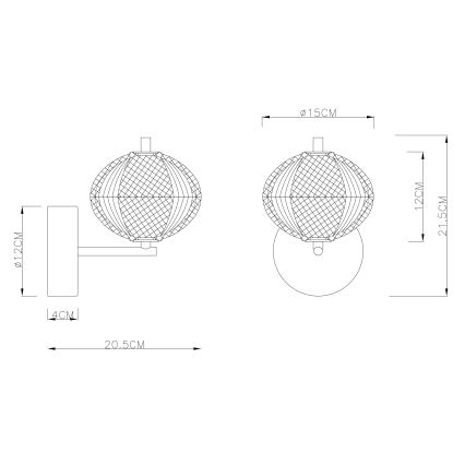 Globo - LED sieninis šviestuvas LED/7W/230V 3000/4500/6500K