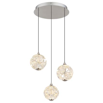 Globo - LED pakabinama liustra su laidu LED/24W/230V