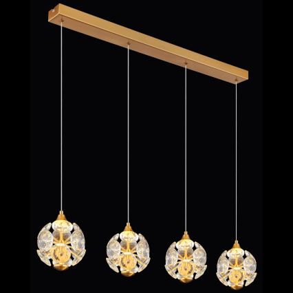 Globo - LED liustra ant troselio LED/32W/230V 3000K auksinė