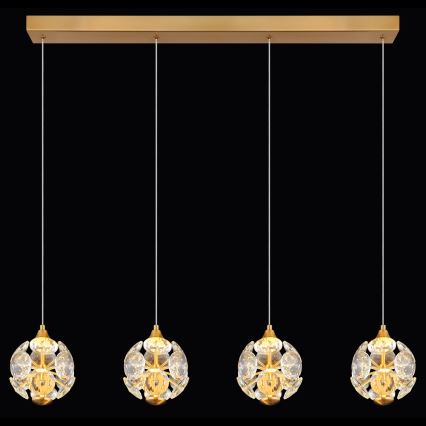 Globo - LED liustra ant troselio LED/32W/230V 3000K auksinė