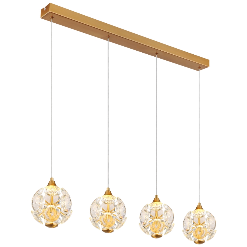 Globo - LED liustra ant troselio LED/32W/230V 3000K auksinė