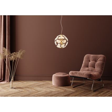 Globo - LED liustra ant troselio LED/12W/230V 3000K auksinė