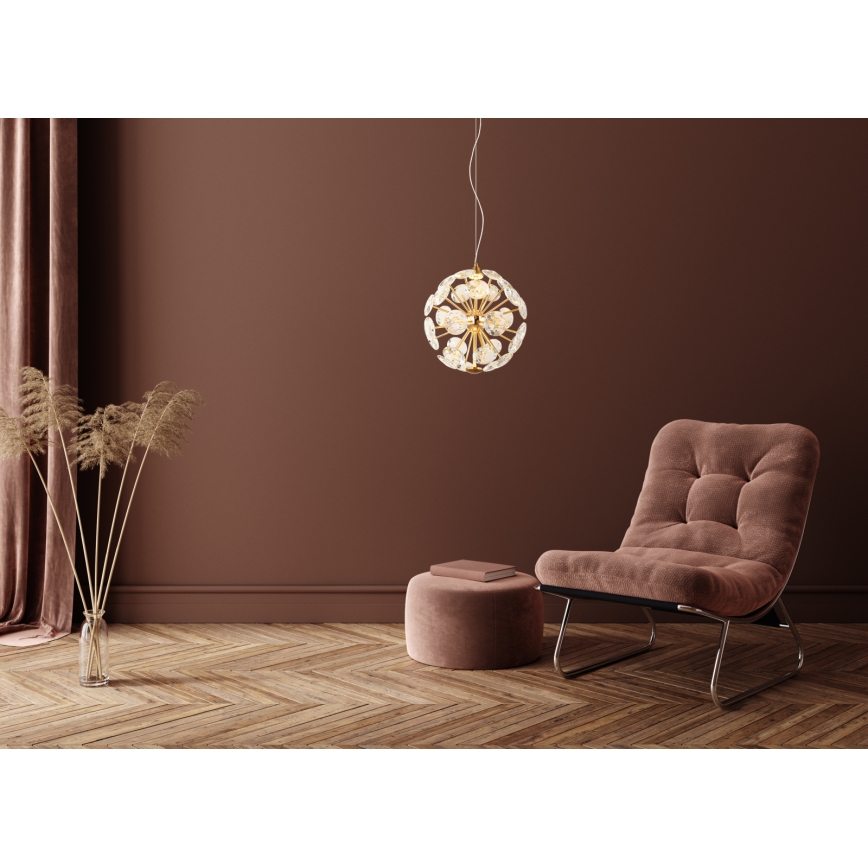 Globo - LED liustra ant troselio LED/12W/230V 3000K auksinė