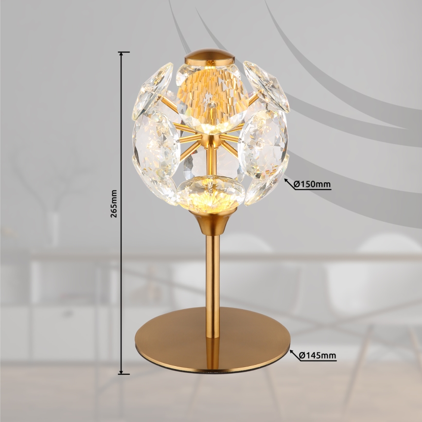 Globo - LED stalinis šviestuvas LED/8W/230V 3000K auksinės spalvos