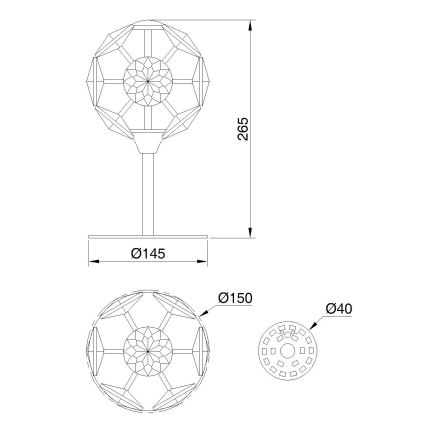 Globo - LED stalinis šviestuvas LED/8W/230V