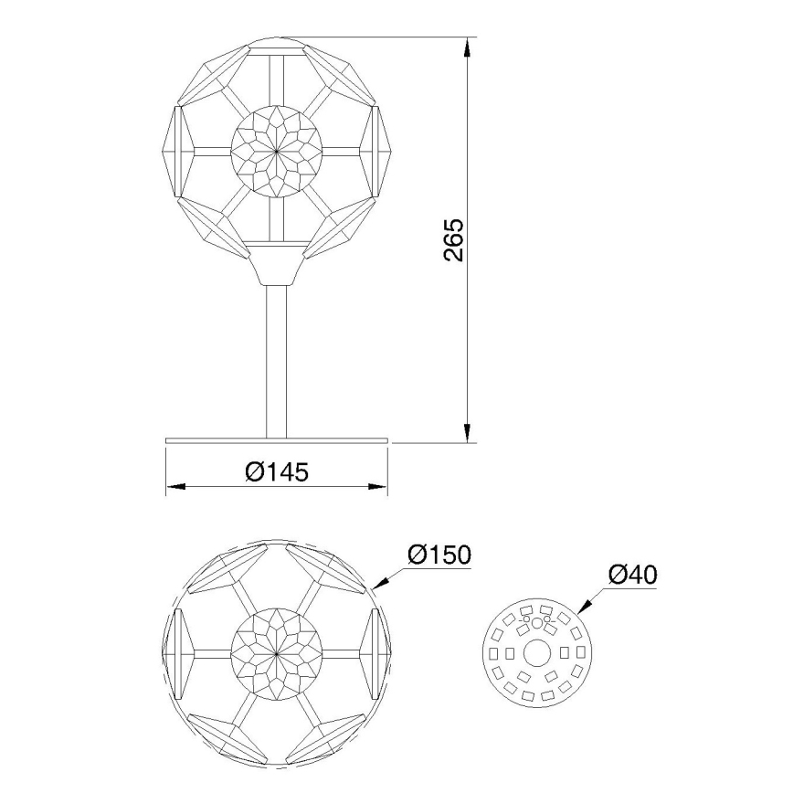 Globo - LED stalinis šviestuvas LED/8W/230V