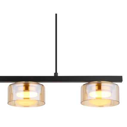 Globo - LED Pakabinamas sietynas 3xGX53/6W/230V dūminis/ruda