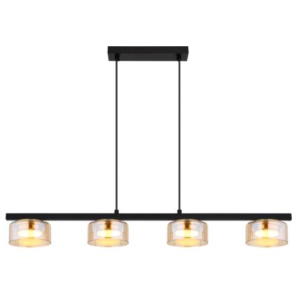 Globo - LED Pakabinamas sietynas 4xGX53/6W/230V dūminis/ruda
