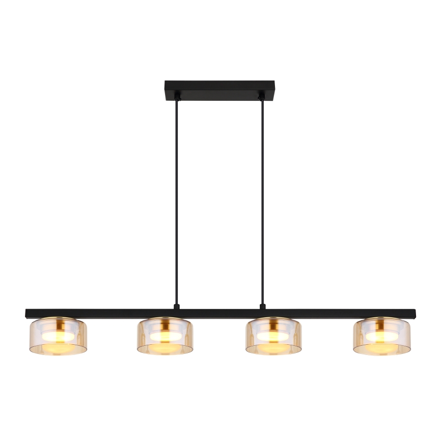 Globo - LED Pakabinamas sietynas 4xGX53/6W/230V dūminis/ruda