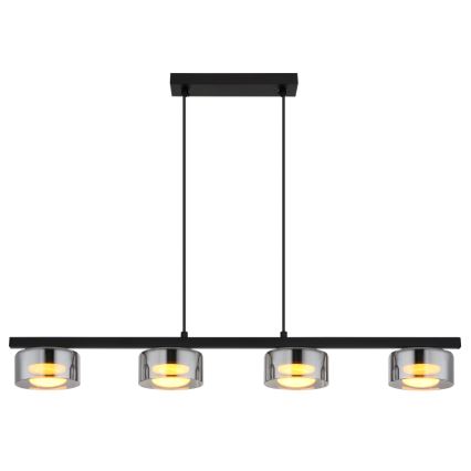 Globo - LED Pakabinamas sietynas 4xGX53/6W/230V dūminis/juoda
