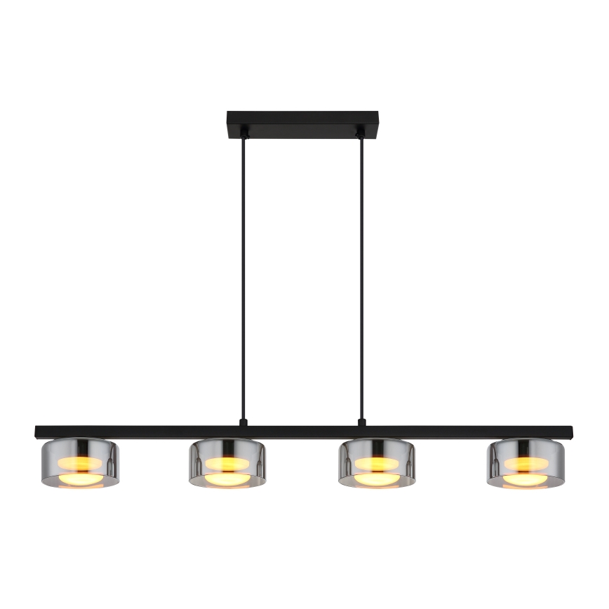 Globo - LED Pakabinamas sietynas 4xGX53/6W/230V dūminis/juoda