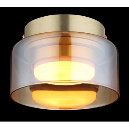 Globo - LED lubinis šviestuvas 1xGX53/6W/230V diametras 13 cm dūminis/ruda