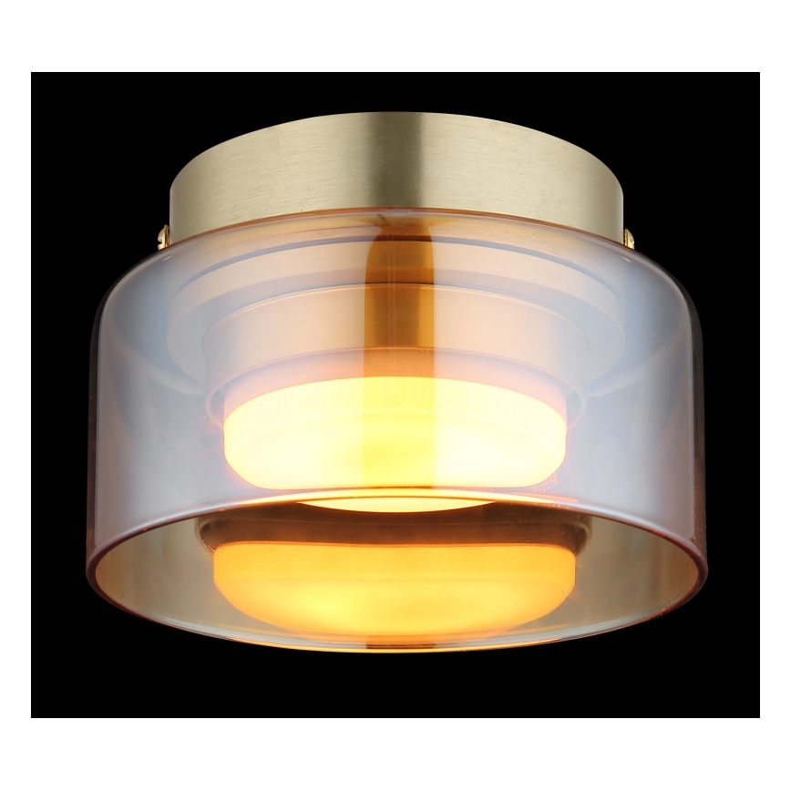 Globo - LED lubinis šviestuvas 1xGX53/6W/230V diametras 13 cm dūminis/ruda