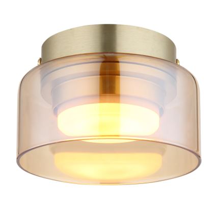Globo - LED lubinis šviestuvas 1xGX53/6W/230V diametras 13 cm dūminis/ruda