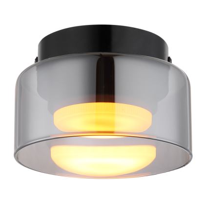 Globo - LED lubinis šviestuvas 1xGX53/6W/230V diametras 13 cm dūminis/juoda