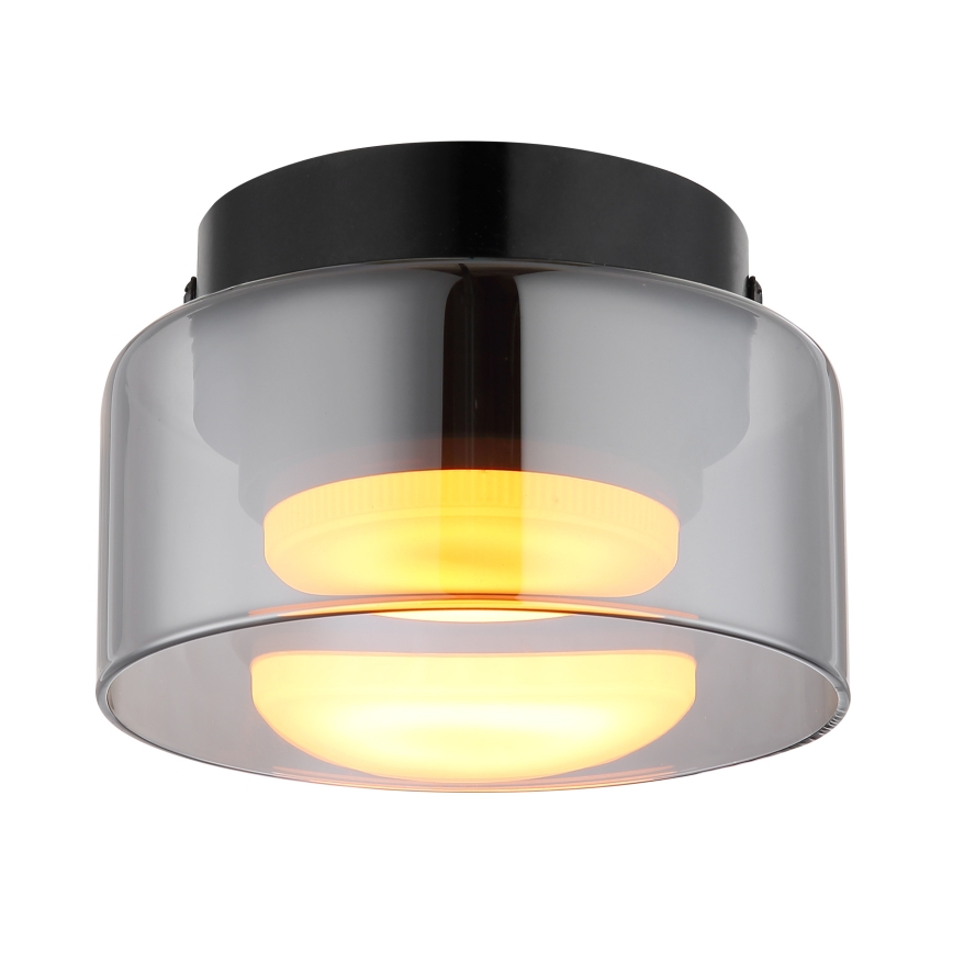 Globo - LED lubinis šviestuvas 1xGX53/6W/230V diametras 13 cm dūminis/juoda