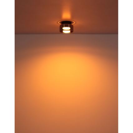 Globo - LED lubinis šviestuvas 1xGX53/6W/230V diametras 13 cm dūminis/juoda