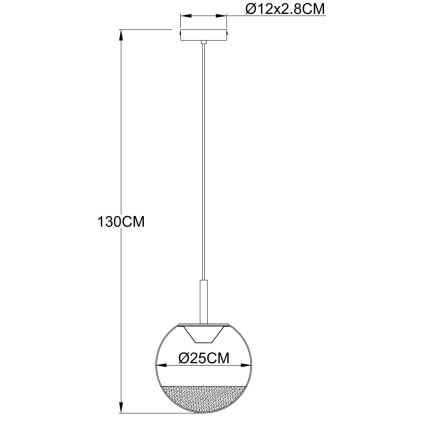 Globo - pakabinama LED liustra ant laido LED/8W/230V