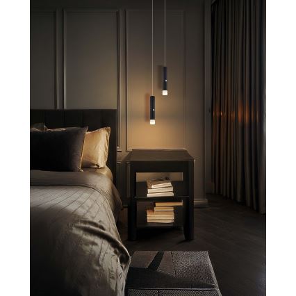 Globo - LED reguliuojamas jutiklinis įkraunamas šviestuvas 2in1 LED/2W/230/5V juodas