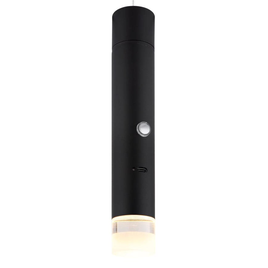 Globo - LED reguliuojamas jutiklinis įkraunamas šviestuvas 2in1 LED/2W/230/5V juodas