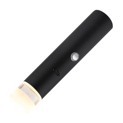 Globo - LED reguliuojamas jutiklinis įkraunamas šviestuvas 2in1 LED/2W/230/5V juodas