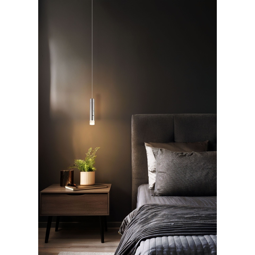 Globo - Dimeriuojamas jutiklinis įkraunamas šviestuvas 2in1 LED/2W/230/5V matinis chromas