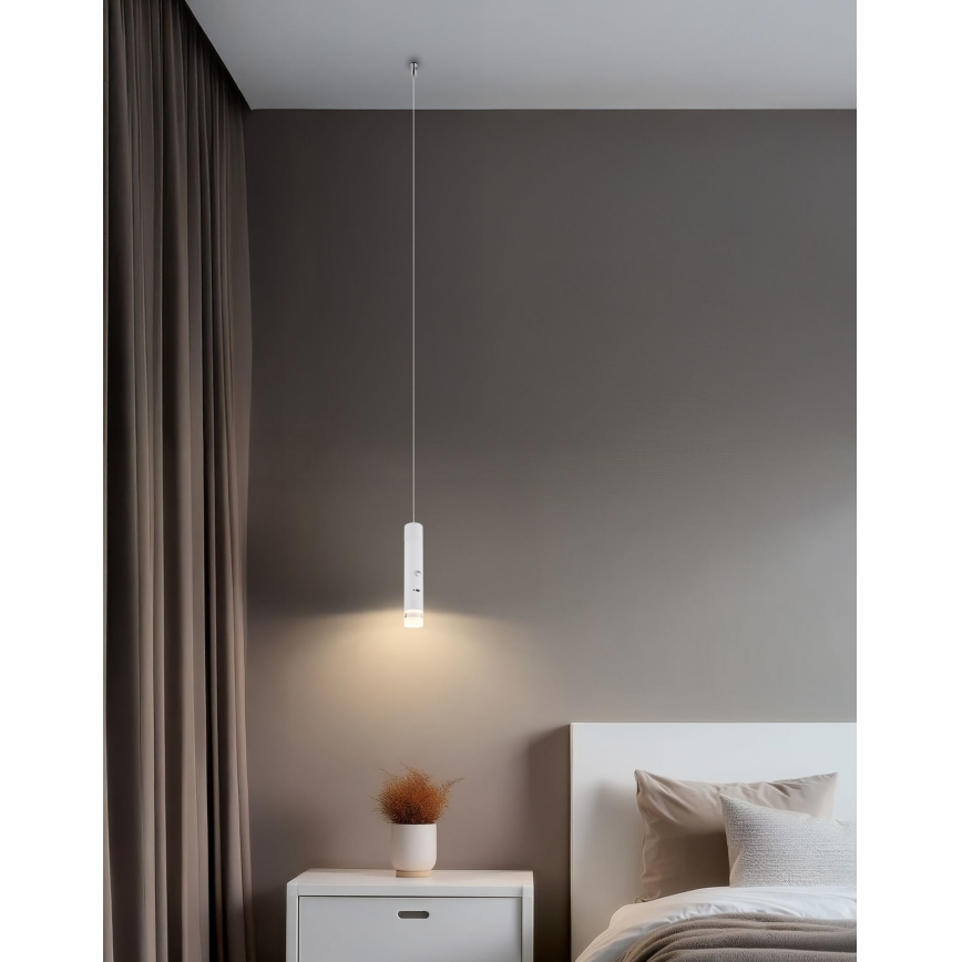 Globo - LED reguliuojamas jutiklinis įkraunamas šviestuvas 2 viename LED/2W/230/5V baltas