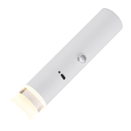 Globo - LED reguliuojamas jutiklinis įkraunamas šviestuvas 2 viename LED/2W/230/5V baltas