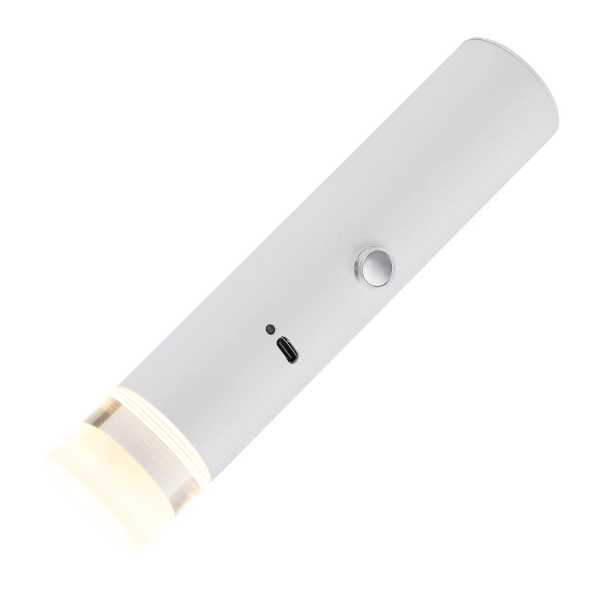 Globo - LED reguliuojamas jutiklinis įkraunamas šviestuvas 2 viename LED/2W/230/5V baltas