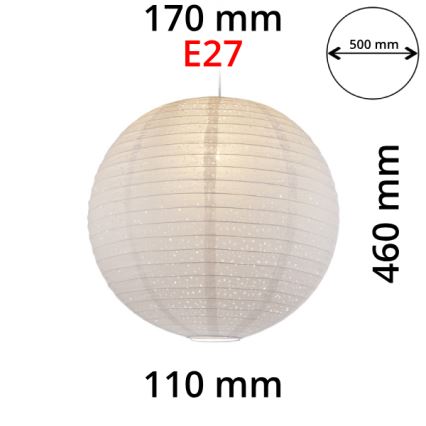 GLOBO 16911 - Šviestuvo gaubtas sietynui VARYS E27 pr.50 cm