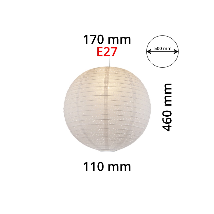 GLOBO 16911 - Šviestuvo gaubtas sietynui VARYS E27 pr.50 cm
