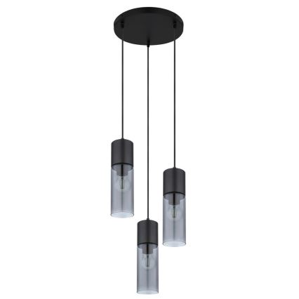 Globo - Pakabinamas sietynas 3xE27/25W/230V diametras 30 cm juoda