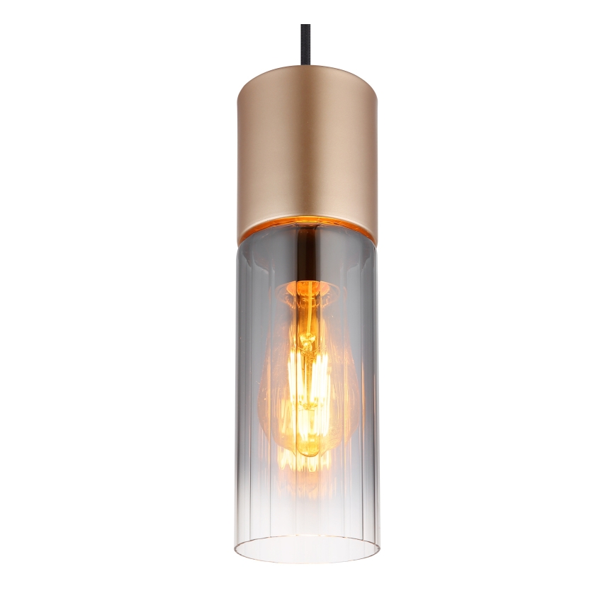 Globo - Pakabinamas šviestuvas su laidu 1xE27/25W/230V, bronzos spalvos Ø 10,5 cm