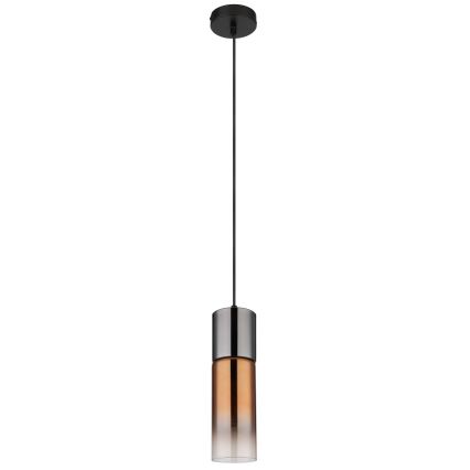 Globo - Pakabinamas sietynas 1xE27/25W/230V diametras 10,5 cm juoda/varis