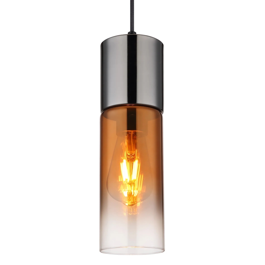 Globo - Pakabinamas sietynas 1xE27/25W/230V diametras 10,5 cm juoda/varis
