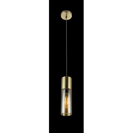 Globo - Pakabinamas sietynas 1xE27/25W/230V diametras 10,5 cm žalvaris