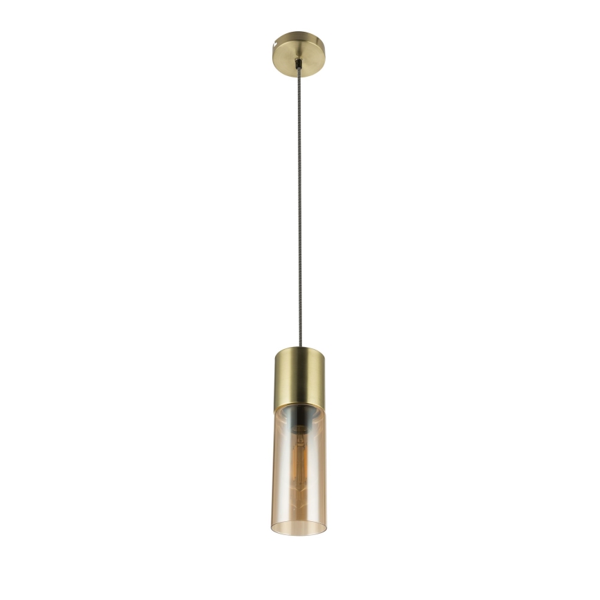 Globo - Pakabinamas sietynas 1xE27/25W/230V diametras 10,5 cm žalvaris