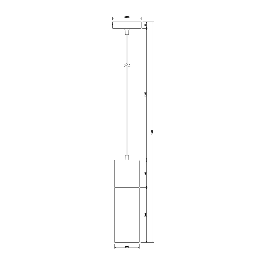 Globo - Pakabinamas sietynas 1xE27/25W/230V diametras 10,5 cm žalvaris