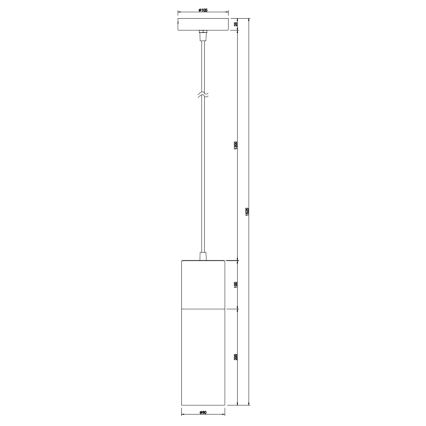 Globo - Pakabinamas sietynas 1xE27/25W/230V diametras 10,5 cm matinis chromas