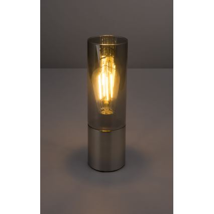 Globo - Jutiklinis stalinis šviestuvas 1xE27/25W/230V diametras 9 cm matinis chromas