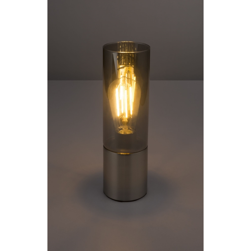 Globo - Jutiklinis stalinis šviestuvas 1xE27/25W/230V diametras 9 cm matinis chromas