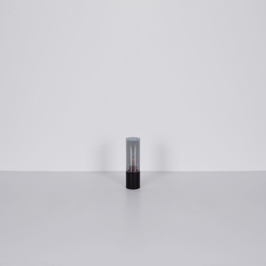 Globo - Jutiklinis stalinis šviestuvas 1xE27/25W/230V diametras 9 cm juoda