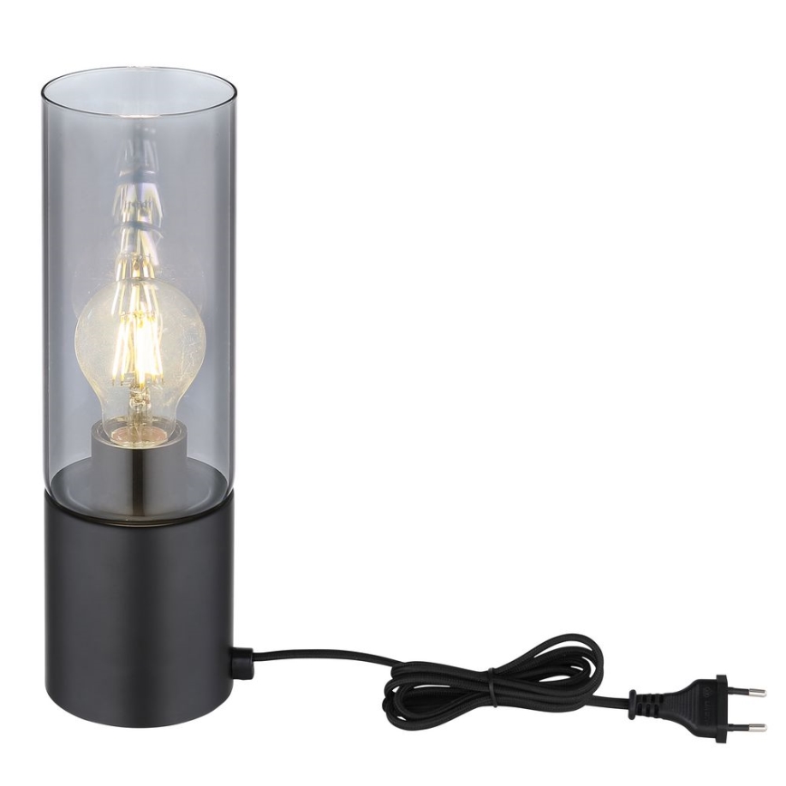 Globo - Jutiklinis stalinis šviestuvas 1xE27/25W/230V diametras 9 cm juoda