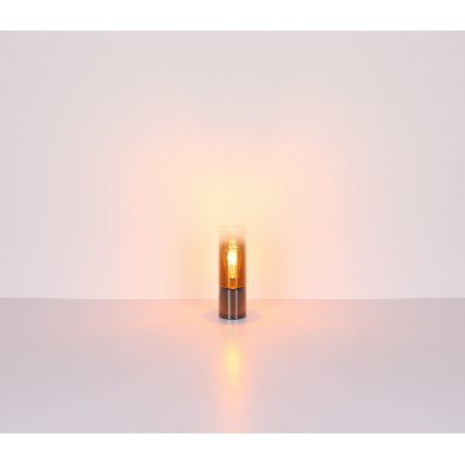 Globo - Jutiklinis stalinis šviestuvas 1xE27/25W/230V diametras 9 cm juoda/varis