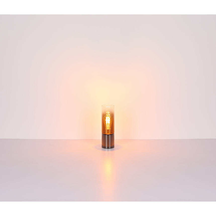 Globo - Jutiklinis stalinis šviestuvas 1xE27/25W/230V diametras 9 cm juoda/varis
