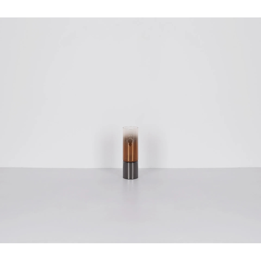 Globo - Jutiklinis stalinis šviestuvas 1xE27/25W/230V diametras 9 cm juoda/varis