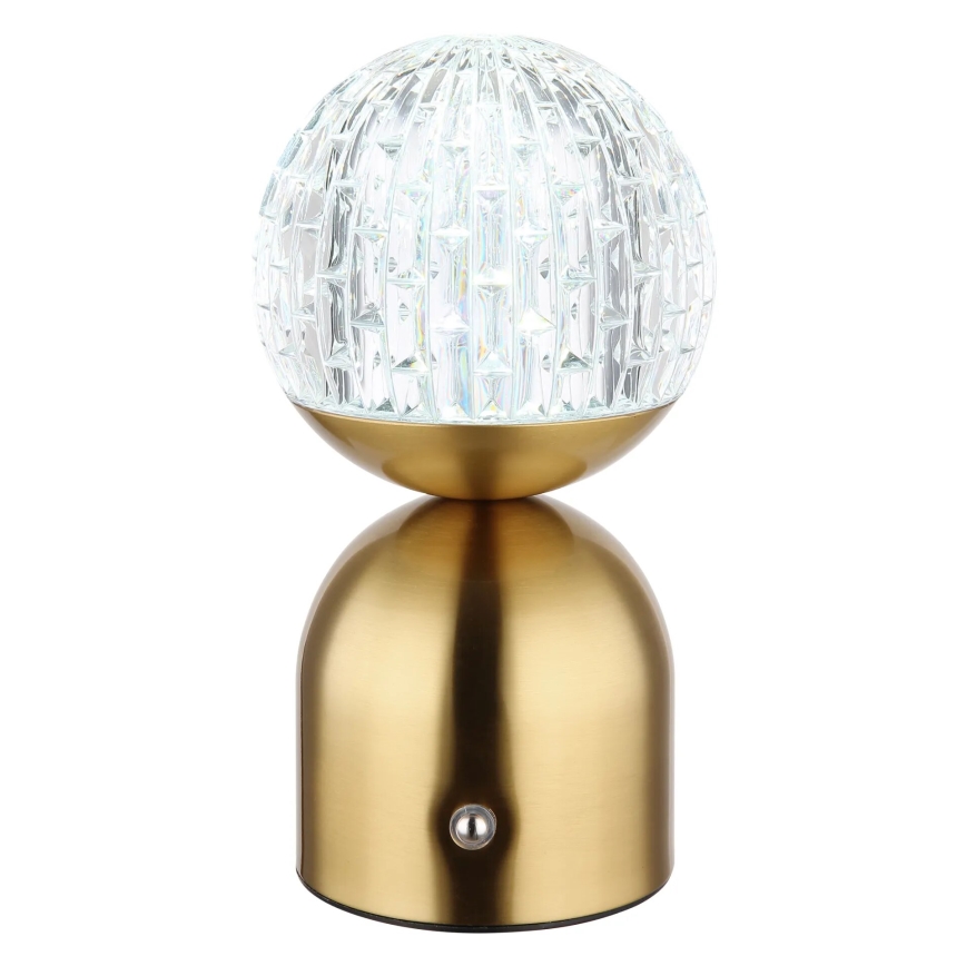 Globo - LED pritemdomas, liečiamas stalinis šviestuvas LED/2,5W/3,7V 2700/4000/6500K 1800 mAh USB žalvaris