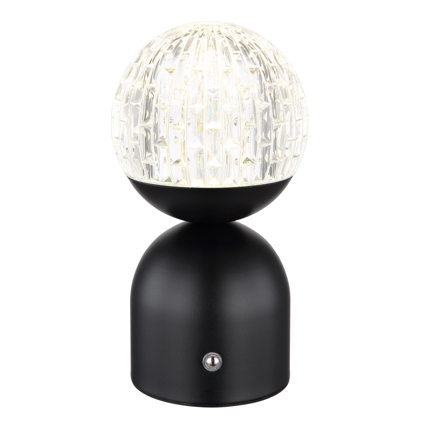 Globo - LED pritemdomas, liečiamas stalinis šviestuvas LED/2W/5V 2700/4000/6500K 1800 mAh juoda