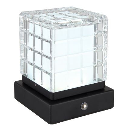 Globo - LED pritemdomas, liečiamas stalinis šviestuvas LED/2,5W/3,7V 2700K/4000K/6500K 1800 mAh USB juoda